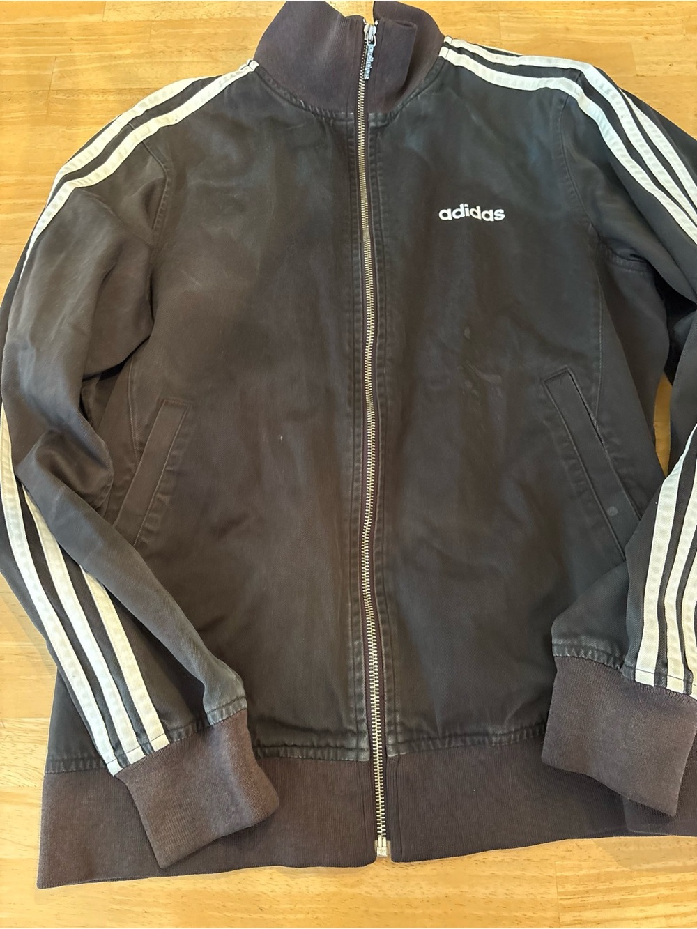 Vintage Adidas 3-Stripes Full-Zip Woven Track Jacket